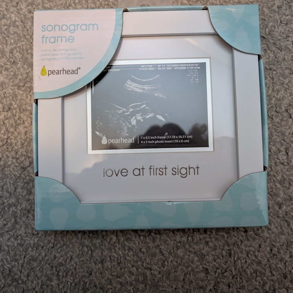 3 For $12 Pearhead Sonogram Frame with Blue Packaging